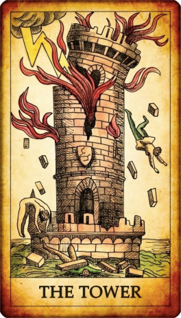Tarot card The Tower