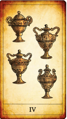 Tarot card Four of Cups