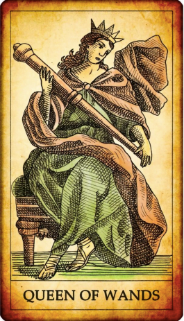 Tarot card Queen of Wands